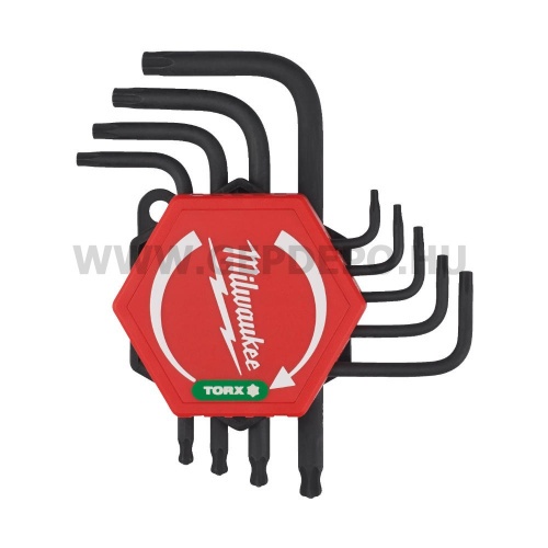 Milwaukee torx kompakt L-alakú kulcskészlet - 9 részes (T8-T40)