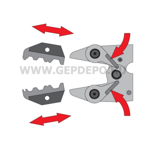 Yato gyorscserés racsnis krimpelő fogó készlet - 6 részes (RG6, RG58, RG59, RG62)
