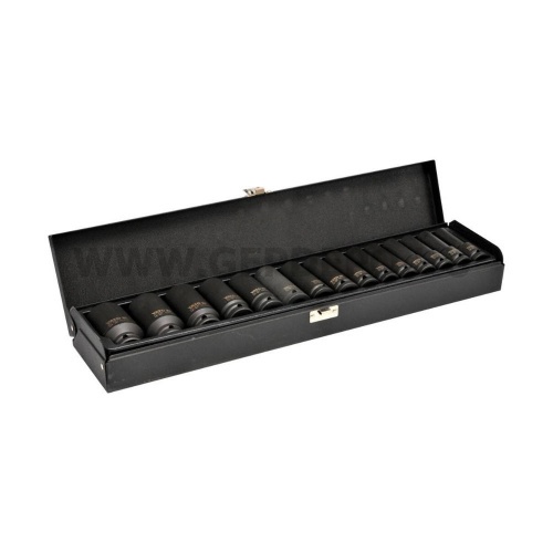 YATO hosszított gépi dugókulcs készlet 1/2" 10-32 mm - 15 részes