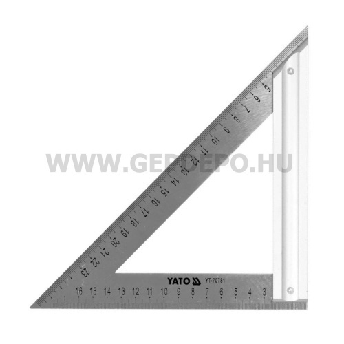 Yato inox derékszögű vonalzó - 270 mm