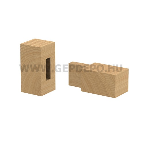 CMT keményfém kétélű horonymaró, rövid - D: 4 mm, L: 50 mm, S: 8 mm
