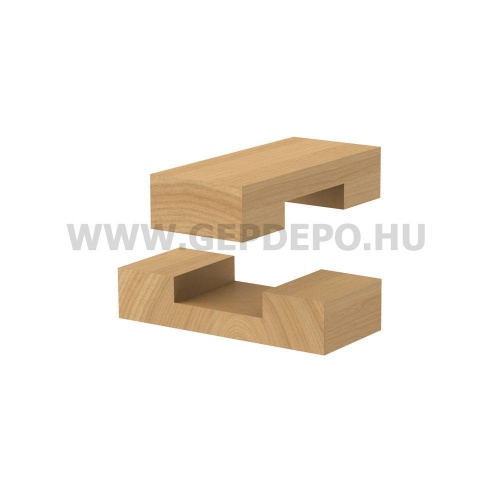 CMT keményfém kétélű horonymaró, hosszú - D: 12 mm, L: 108 mm, S: 12 mm