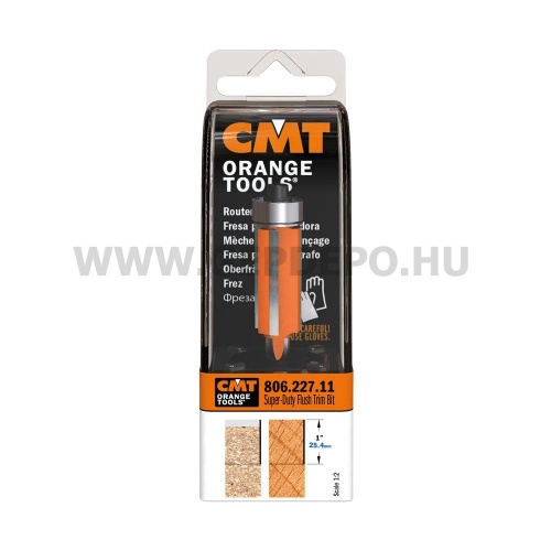 CMT másoló maró csapággyal D: 12,7 mm, L: 71 mm, S: 8 mm