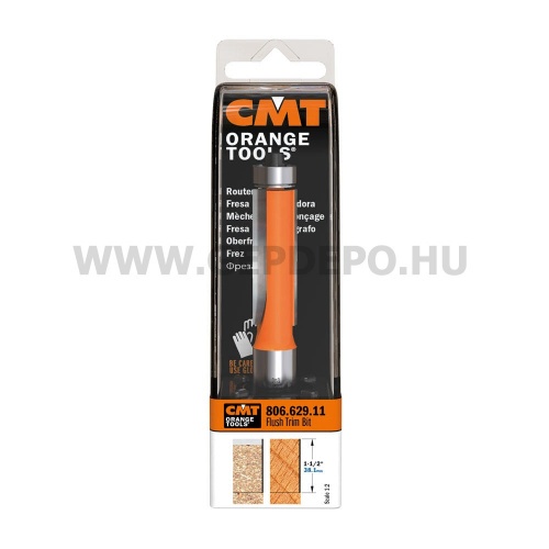 CMT másoló maró csapággyal D: 12,7 mm, L: 71 mm, S: 8 mm