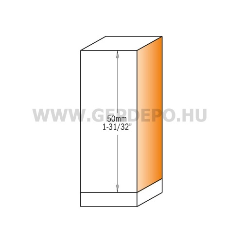 CMT cserélhető pengés másoló maró dupla csapággyal D: 19 mm, L: 112 mm, S: 12 mm