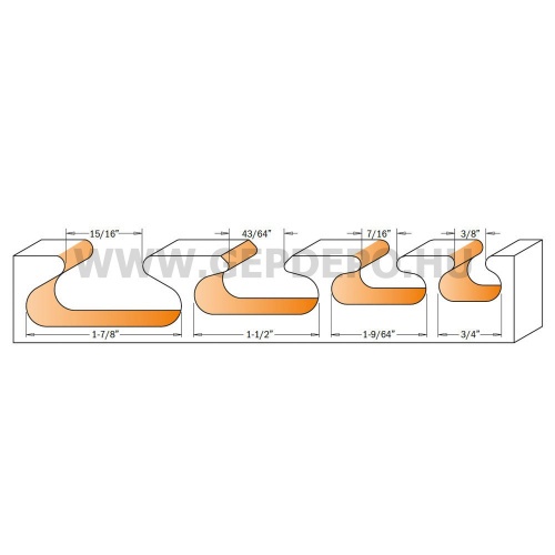 CMT ujjmaró kés S:8mm D:19,05X19,05mm Z:2mm