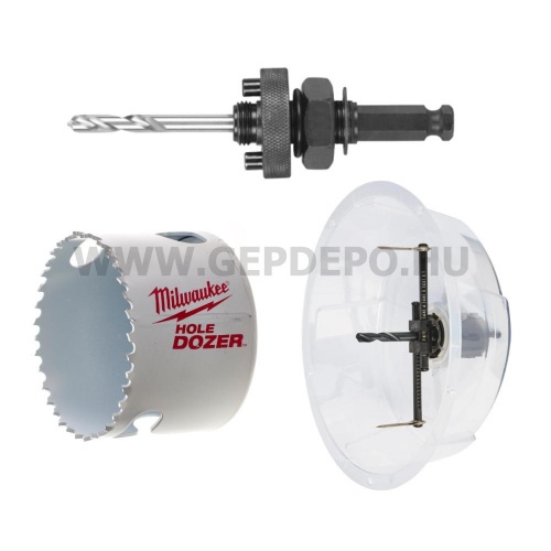Milwaukee állítható körfűrész készlet + körfűrész befogó adapter + körfűrész 68 mm