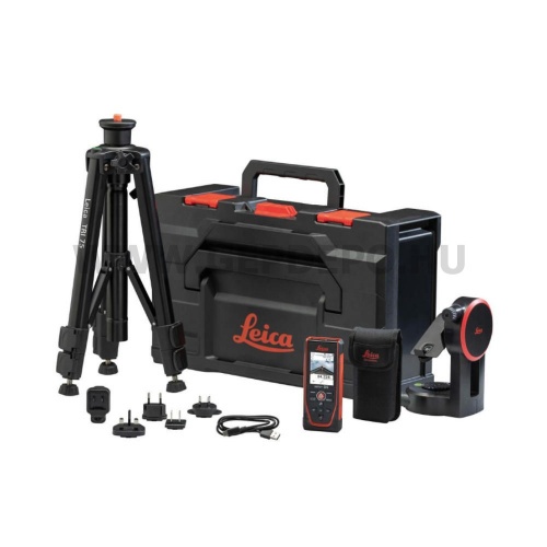 Leica DISTO D5 + FTA360 adapter + TRI75 állvány kofferben