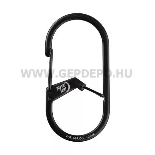 Nite Ize G-Series dupla kamrás karabiner #3, fekete