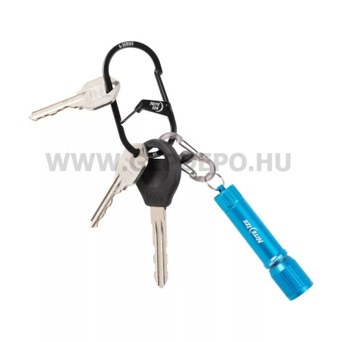 Nite Ize G-Series dupla kamrás karabiner #3, fekete