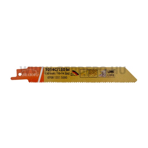 Abraboro 1/2" BiM orrfűrészlap FÉM, TPI:6, 150 mm - 5 db