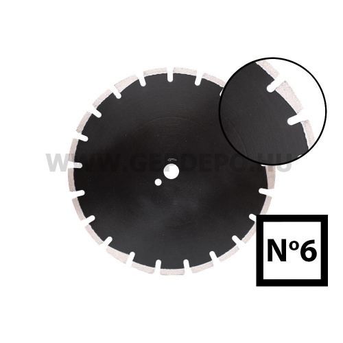 Abraboro aszfaltvágó gyémánttárcsa No.6 f:25,4, 350 mm