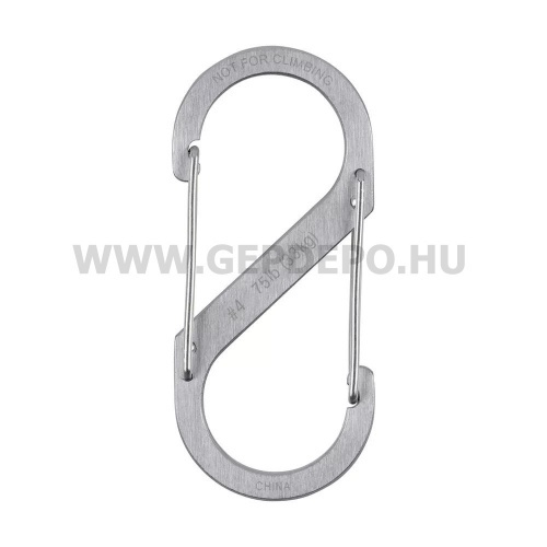 Nite Ize S-Biner acél dupla karabiner, #4, acél