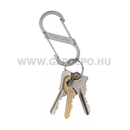 Nite Ize S-Biner acél dupla karabiner, #3, acél