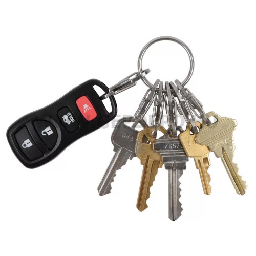 Nite Ize KeyRing acél kulcskarika - 6 db S Biner karabinerrel