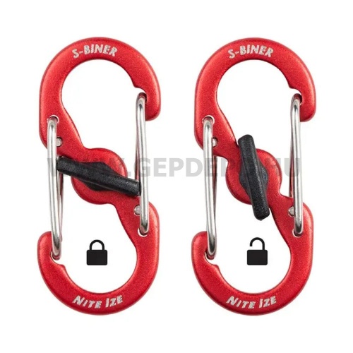 Nite Ize KeyRing acél kulcskarika - 5 db színes alumínium S-Biner karabinerrel