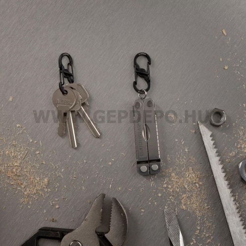 Nite Ize S-Biner MicroLock acél karabiner csomag - 2 db, fekete