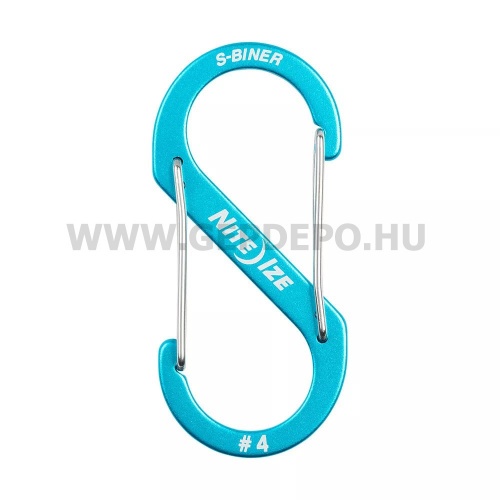 Nite Ize S-Biner alumínium karabiner, #4, kék