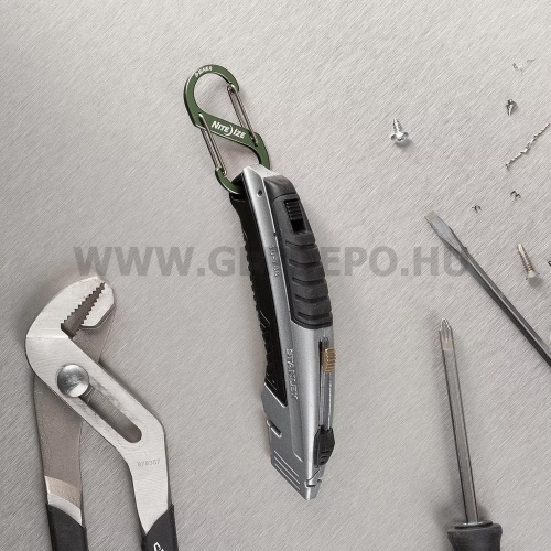 Nite Ize S-Biner alumínium karabiner, #3, olajzöld