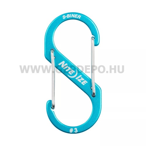 Nite Ize S-Biner alumínium karabiner, #3, kék