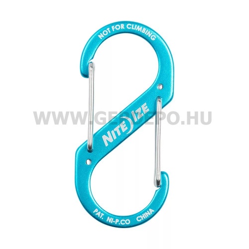 Nite Ize S-Biner alumínium karabiner, #3, kék