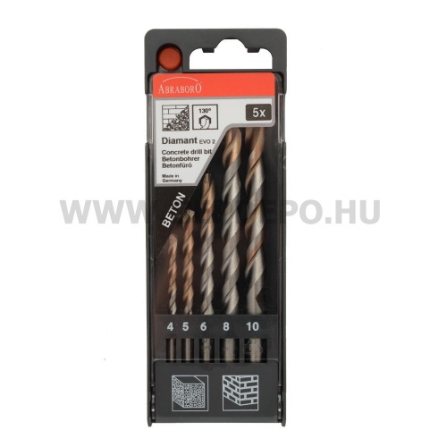 Abraboro Diamant EVO 2 betonfúró készlet - 5 részes