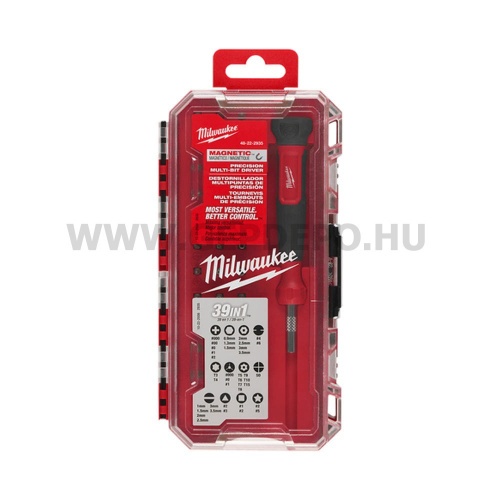 Milwaukee preciziós multibit készlet - 39 az 1-ben, dobozban