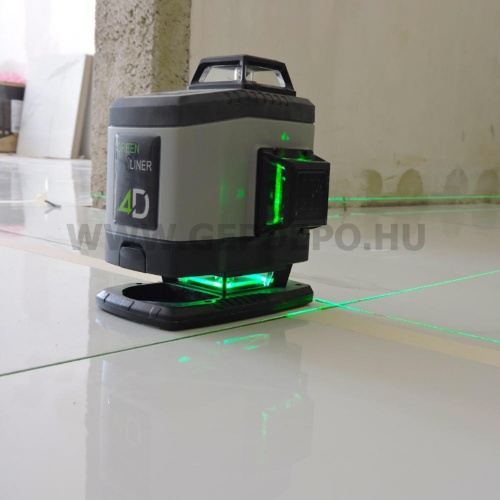 Green Liner 4D keresztlézer készlet 3,5 m műszertartó oszloppal