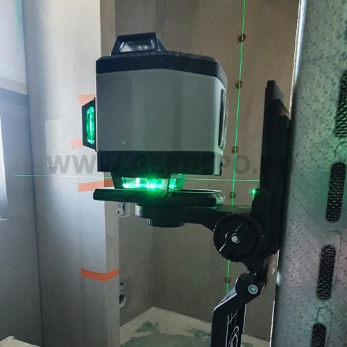 Green Liner 4D keresztlézer készlet 3,5 m műszertartó oszloppal
