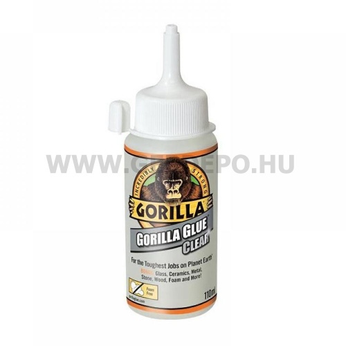 Gorilla Glue Clear szuper erős krisztálytiszta ragasztó 110 ml