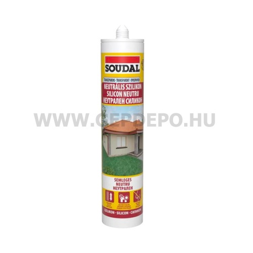 Soudal neutrális szilikon átlátszó 280 ml