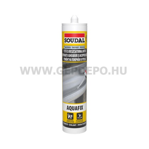 Soudal Aquafix tetőjavító tömítő átlátszó 280 ml