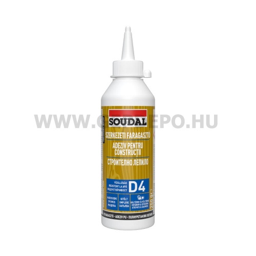 Soudal 66A poliuretán D4 vízálló faragasztó 250 g