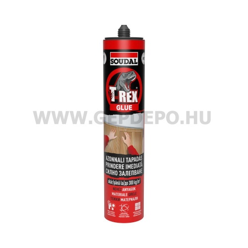Soudal T-REX piros azonnal tapadó szerelőragasztó 380 g