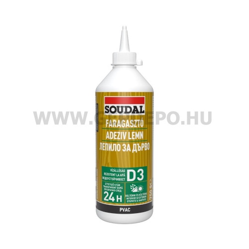 Soudal 65A PVA D3 vízálló faragasztó 750 g