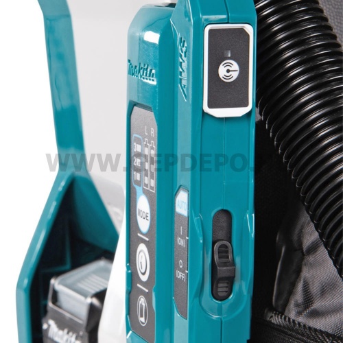 Makita VC012GZ01 akkus háti porszívó géptest HEPA 40 V max XGT Li-Ion BL AWS 180 W, 20 kPa
