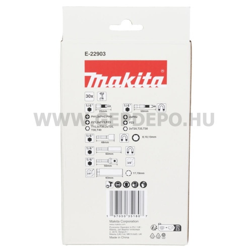 Makita Impact Black bitkészlet - 30 részes