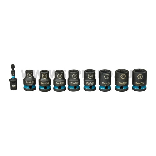 Makita Impact Black gépi dugókulcs 1/2" készlet - 9 részes