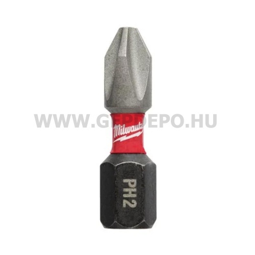 Milwaukee Shockwave Impact Duty kereszt bit PH2x25 mm - 25 db