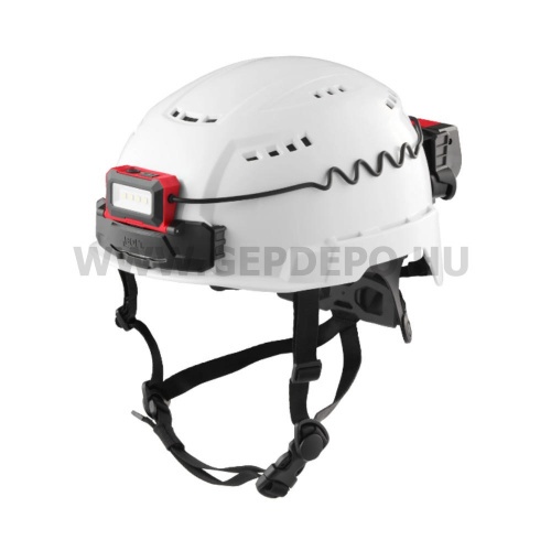 Milwaukee akkus fejlámpa 600 lumen, BOLT sisakokhoz, USB-vel