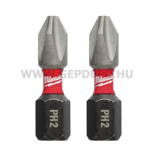 Milwaukee Shockwave Impact Duty kereszt bit PH2x25 mm - 2 db