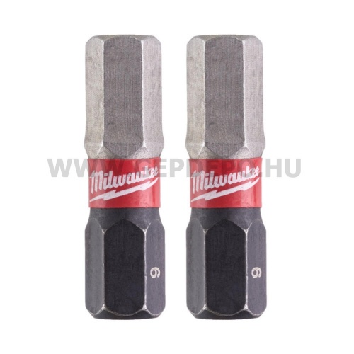 Milwaukee Shockwave Impact Duty imbusz bit HEX6x25 mm - 2 db