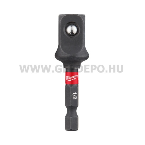 Milwaukee Shockwave Impact Duty 1/4" HEX -1/2" SQ dugókulcs adapter 55 mm