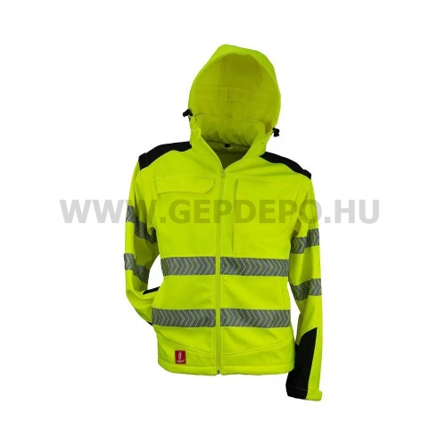Urgent 981 softshell kabát 2 az 1-ben, láthatósági sárga - XXXL