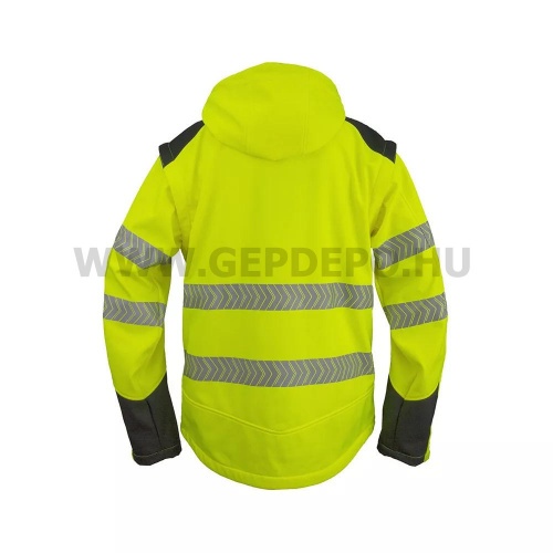 Urgent 981 softshell kabát 2 az 1-ben, láthatósági sárga - XXXL