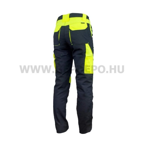 Urgent Y nadrág, fekete/láthatósági sárga - XL/56