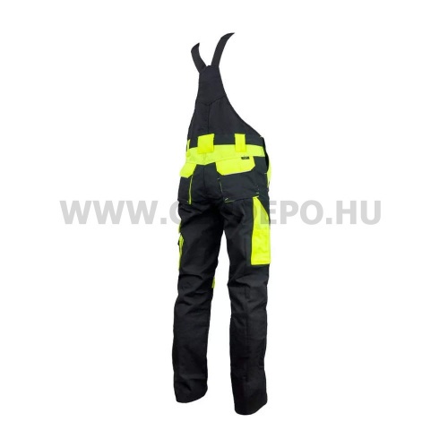 Urgent Y kertésznadrág, fekete/láthatósági sárga - S/44