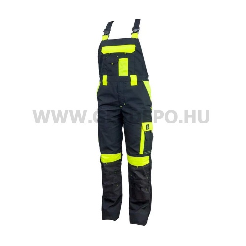 Urgent Y kertésznadrág, fekete/láthatósági sárga - M/50