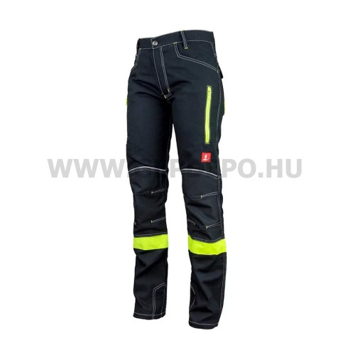 Urgent 717 nadrág, fekete/láthatósági sárga - XL/56