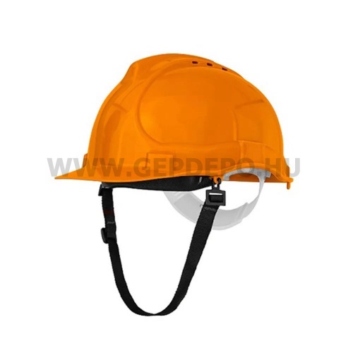 Procera Bratek-3 szellőző munkavédelmi sisak állszíjjal, narancssárga